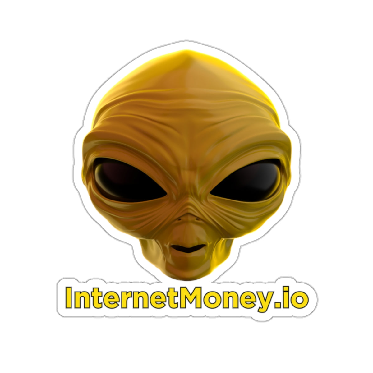 InternetMoney.io Alien | Kiss-Cut Sticker