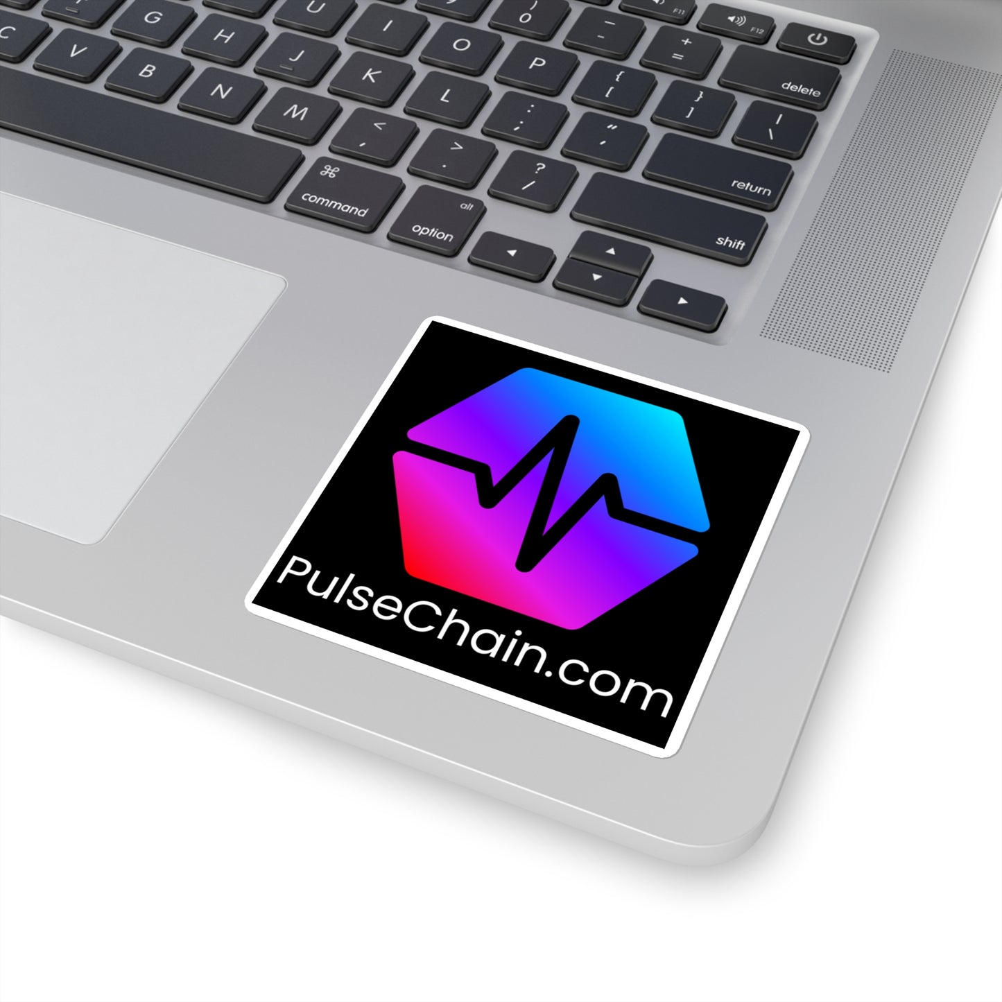 PulseChain.com (Black) | Square Sticker