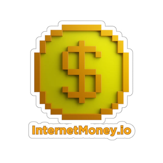 InternetMoney.io | Kiss-Cut Sticker