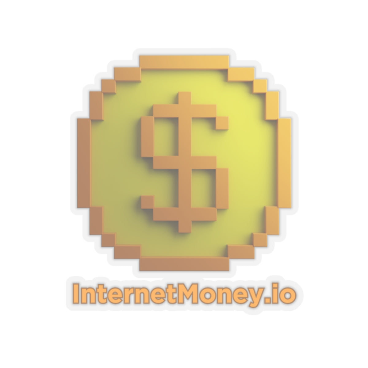 InternetMoney.io | Kiss-Cut Sticker